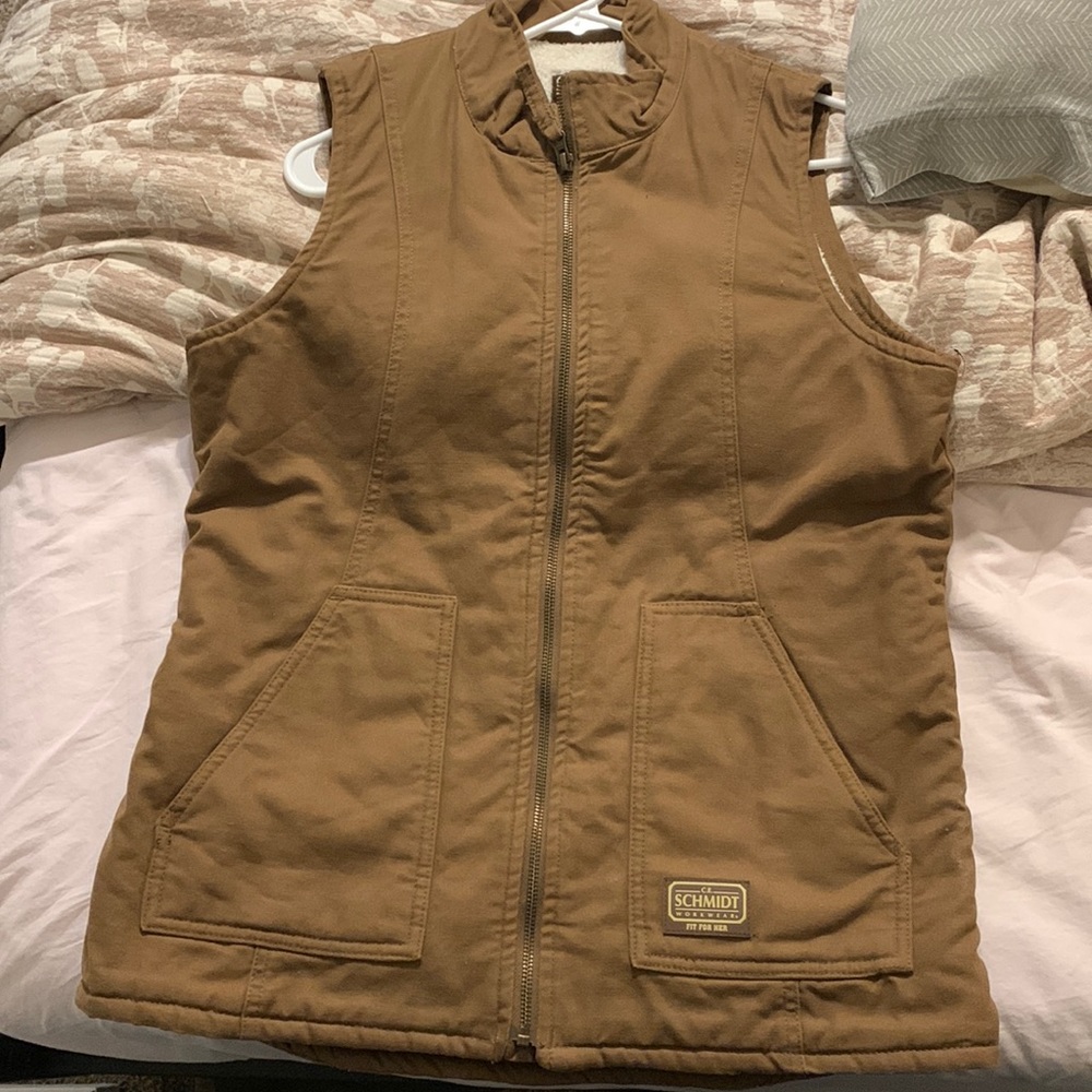 Brown Canvas Womens Vest